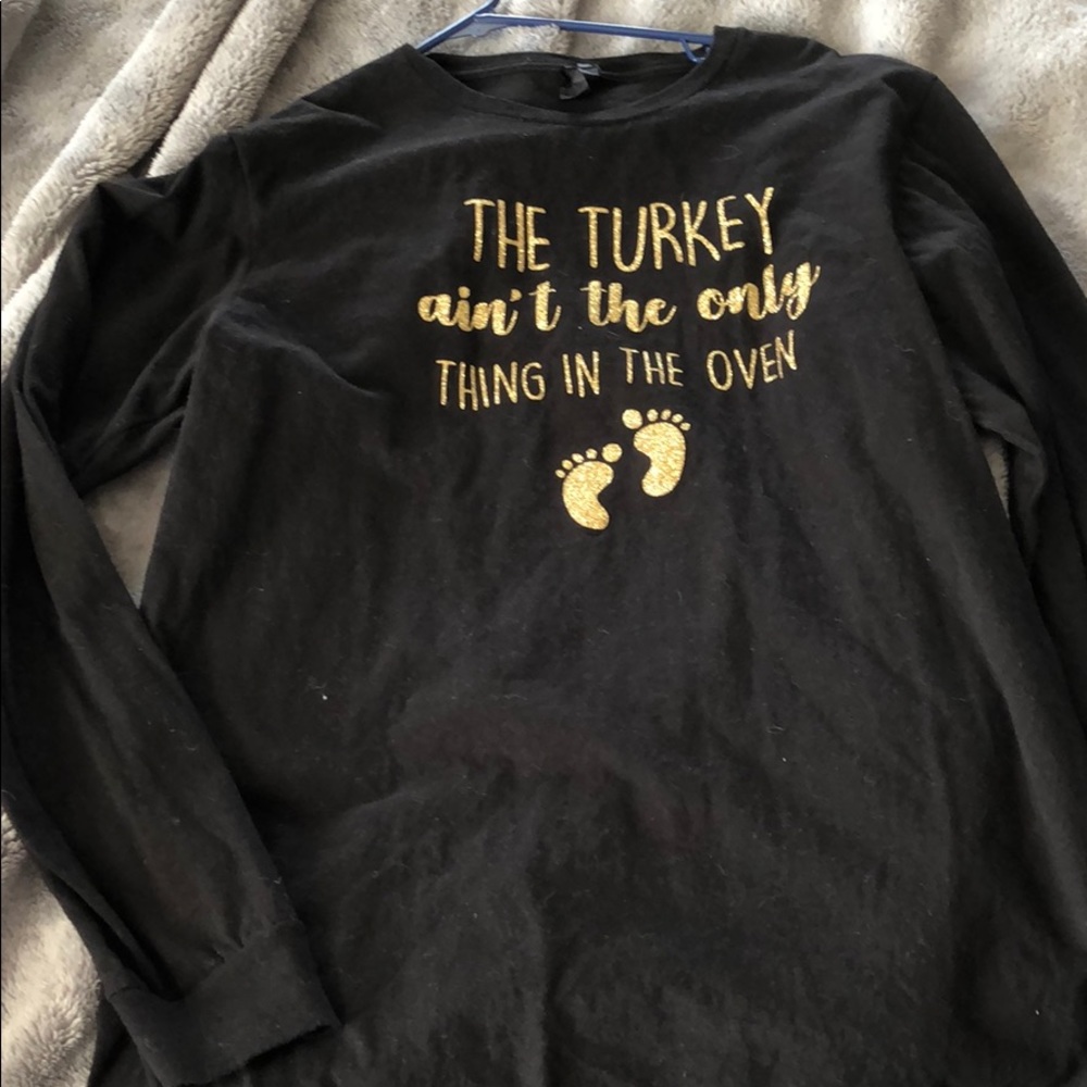 Long sleeve pregnancy announcement top 2 for $25